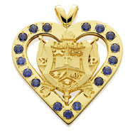 Large Heart Pendant with *Sapphires
