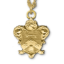 Scarf Size Crest Coat-of-Arms Necklace, 18