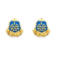 Small Crest Stud Earrings