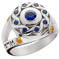 Blue & Gold Ring