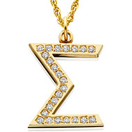 Jeweled Sigma with diamonds