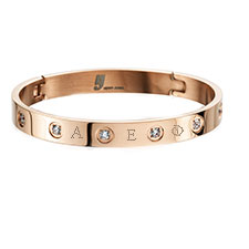 Lux Rose Gold Jeweled Bracelet