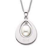 Pearl Drop Necklace, 18