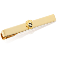 Tie Bar with Enameled Crest