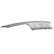 Plain Badge (10K White Gold) | HJ Greek