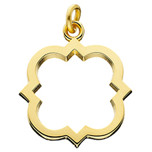 Logo Quatrefoil Charm