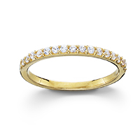 Stackable CZ Band Ring