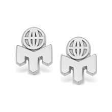 Mensa Crest Stud Earrings