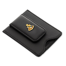 Black Leather Money Clip/Cardholder