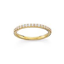 Stackable CZ Band Ring