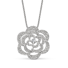 Rose Court Silhouette Necklace