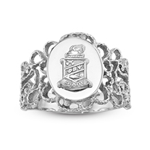 Filigree Ring with Crest Mounting