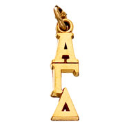 Traditional Vertical Letter Lavaliere