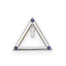 25 Year Pin On Charm