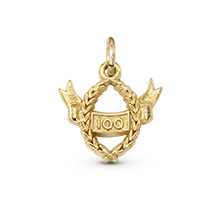 #100 Centennial Wreath Dangle