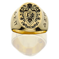 Incised Coat of Arms Ring