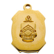 Badge Shape Charm w/Crest