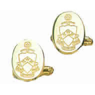 Oval Incised Crest Cufflinks Oval Incised Crest Cufflinks