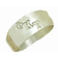 Incised Letter Ring Incised Letter Ring