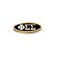 Gold Plated Oval Recognition Button