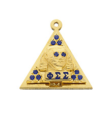 Pyramid Badge Charm