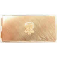 Money Clip with Crest, Gold Plate