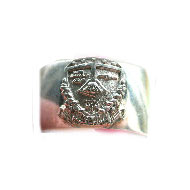 XL Wide Band Crest Ring