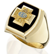 Barrel Onyx Badge Replica Ring