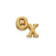 Staggered Monogram Recognition Button Staggered Monogram Recognition Button