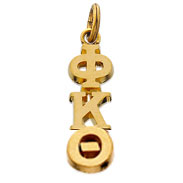 Vertical Letter Lavaliere