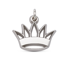 Pierced Crown Charm