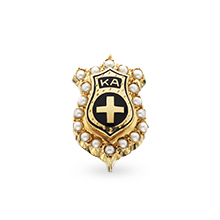 Medium Crown Pearl Badge