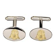 Oval Cufflinks with Coat of Arms