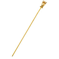 10K Three Pearl Trident Stickpin