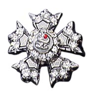 Genuine Diamond Crown Set Badge